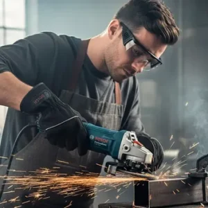 Esmerilhadeira Lixadeira 710w Bosch 115mm + Acessórios Azul 60hz - Imagem 8