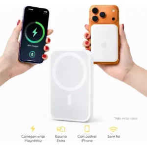 Carregador Por Indução 10000mah Magnético Para Iphone - Imagem 4