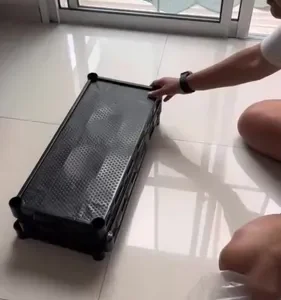 Estante Plastica Modular 5 Prateleiras Multiuso Organizadora Preta - Marianopole - Imagem 12