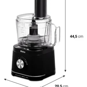 Multiprocessador Philco 5 em 1 1000W com Liquidificador 2,2L Preto PMP11A - Imagem 4