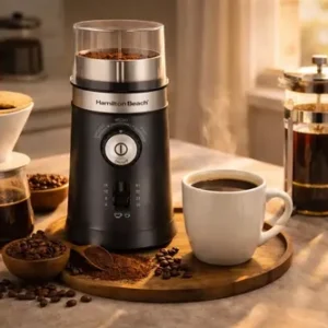 Moedor de Café Elétrico Hamilton Beach Ajustável Inox 150W Triturador Grãos Sementes Cuba Removível - Imagem 3