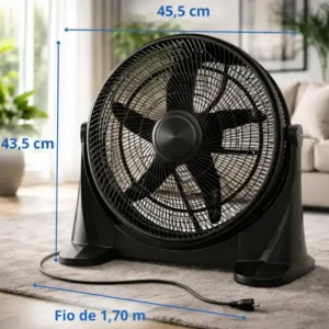 Ventilador Circulador Ar Forte Silencioso Forte Turbo 40cm - Imagem 9