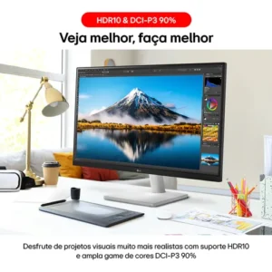 Monitor LG UltraFine™ - Tela IPS UHD 4K 27", HDR10, DCI-P3 90%, Dynamic Action Sync – 27US500-W - Imagem 5