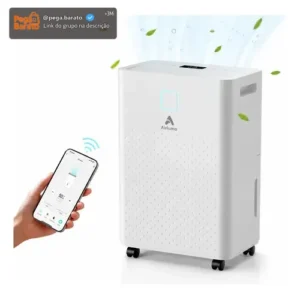 Desumidificador Compressor 8L/Dia, Silencioso, Antimofo, Área Até 120m², Controle Wi-Fi, Drenagem Contínua, Timer 24h, Display Digital, Filtro Removível, Para Quartos e Salas, Airluma - Imagem 1