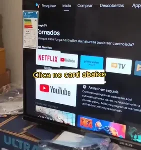 Smart TV AIWA 32” Android HD Borda Ultrafina HDR10 Dolby Áudio AWS-TV-32-BL-02-A - Imagem 2