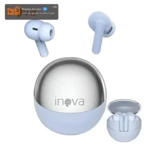 Fone De Ouvido Sem Fio Bluetooth 5.4 Tws Intra-auricular Com Cancelamento De Ruído Para Academia Corrida Esportes e Gamer Com 200h Bateria Longa Duracao - Imagem 1