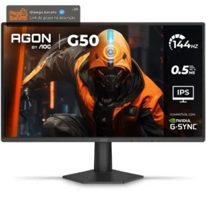 Monitor Gamer Aoc Agon G50 24 144hz 0,5ms 24g50f Preto - Imagem 1
