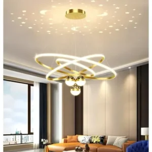 Pendente Luminárias Led Teto Modernas, Lustre Para Sala 60w - Imagem 7