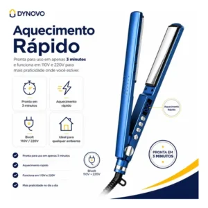 Chapinha Nano Titanium Profissional Prancha Bivolt - Imagem 3