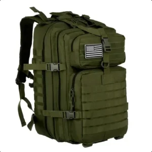 Mochila tática de camuflagem 50 litros CHL patch militar verde - Imagem 1