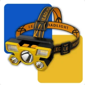 Lanterna De Cabeça Farol Led Forte Potente Recarregável Usb Ajustável Cor Da Luz Branca Oficina Mecânica Pesca Camping Bike Ciclismo Apegashop - Imagem 1