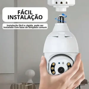 Câmera Lâmpada B-MAX Wifi 360º Infravermelho IP44 1080p Segurança - Imagem 6