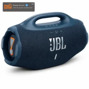 Caixa De Som Jbl Boombox 4 Bluetooth Som 210w Jbl Pro Ai Sound Boost Graves Personalizáveis Bateria De Até 34h Ip68 Áudio Lossless Azul - Imagem 1