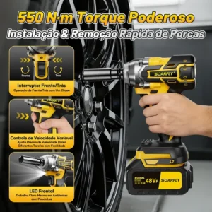 Kit 4 Em 1 Ferramentas Elétricas Profissional Com Baterias - Imagem 10