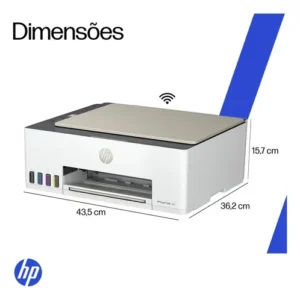 Impressora multifuncional HP Smart Tank 583 Colorida 1 USB 2.0 de alta velocidade (dispositivo); 1 porta Wi-Fi 802.11b/g/n; 1 Wi-Fi Direct -100 a 240 VCA - Imagem 10