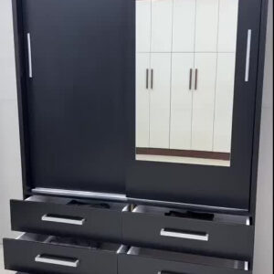 Guarda Roupa Tonielque Móveis GR Capri 2P/Esp Onix - Imagem 2