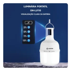 Kit2 Lâmpada De Led Recarregável Usb Acampamento Pesca Bulbo - Imagem 6