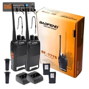 Kit Par 2 Radio Baofeng 777s Walk Talk Comunicador 16 Canais - Imagem 1