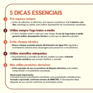 Kit Panelas Esmaltadas Ferro Fundido Inmetro Forno E Indução - Imagem 8