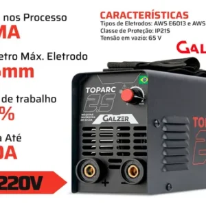 Máquina Solda Inversora 120a Mma Lixadeira 115mm Acessórios - Imagem 7