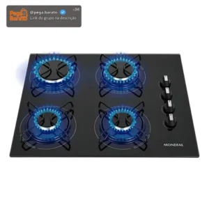 Cooktop a Gás, 4 Bocas, Mondial Bivolt CTG-01 - Imagem 1