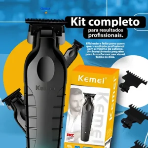 Máquina De Acabamento Corta Cabelo Profissional Kemei 2299 P - Imagem 6