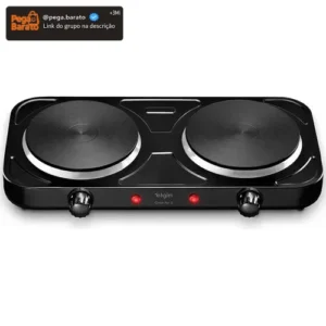 Fogão Cooktop Elétrico Elgin 2 Bocas Preto - Imagem 1