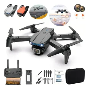 Drone E99 4k Wifi 2 Dupla Hdcâmeras Profissional Cor Preto - Imagem 3