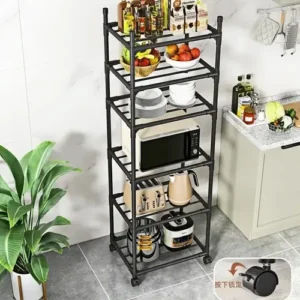 Prateleira De Cozinha De Aço, 5/6prateleira De Armazenamento - Imagem 6