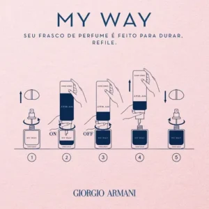 Armani Beauty Perfume Feminino My Way Eau de Parfum, Refilável 90ml - Imagem 3