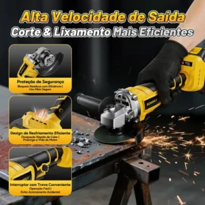 Kit 4 Em 1 Ferramentas Elétricas Profissional Com Baterias - Imagem 8