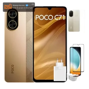 Smartphone Xiaomi Poco C71 Dual Sim 128gb 4+4ram + Brindes - Imagem 1