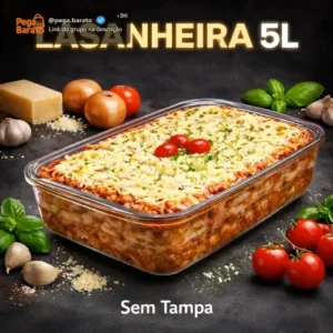 Travessa Assadeira Lasanheira Retangular Vidro Marinex 5l - Imagem 1