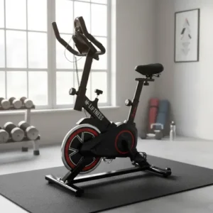 Bicicleta Spinning Premium Liftness Com Visor e Medidor de Pulso Ergométrica Semi Profissional Bike Sport Preto - Imagem 2