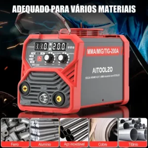 Máquina Solda Sem Gás/gás 5 Em 1 C/tampa Para Led Aitoolzo - Imagem 8