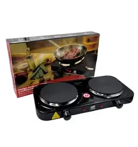 Fogão de Mesa Elétrico INMA de 2 Bocas para Camping e Viagem, em Inox - Imagem 2
