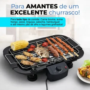 Churrasqueira Elétrica Grande Steak Grill Para Apartamento 220v Sem Fumaça Preto - Aero Home - Imagem 3