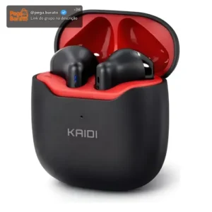 Fone De Ouvido Sem Fio Kaidi Kd771 Bluetooth 5.1 Cor Preto - Imagem 1