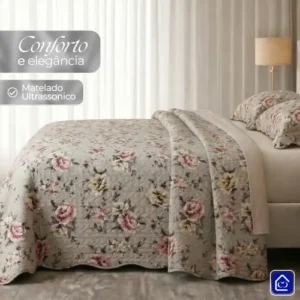 Kit Colcha Cobre Leito 3 Peças Dupla Face Casal Queen King - Imagem 9