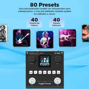 Pedal Multiefeitos M-Vave Blackbox Digital Para Guitarra Com Bluetooth - Imagem 5