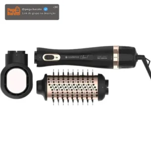 Escova Secadora Uau Cadence 4 em 1 ESC800 Preto e Rosa - Imagem 1