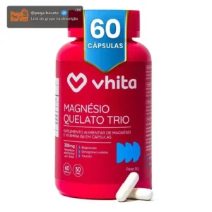 Magnésio Quelato Trio Vhita 3 Em 1 - 60 Caps - Imagem 1