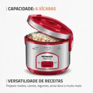 Panela Elétrica de Arroz Mondial 500W - PE-45-6X - Imagem 3