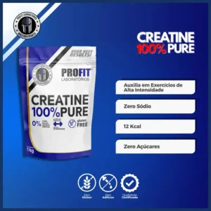 Suplemento en pó ProFit Laboratórios Creatina Pura Creatina de Creatine Power x 1kg - Imagem 4