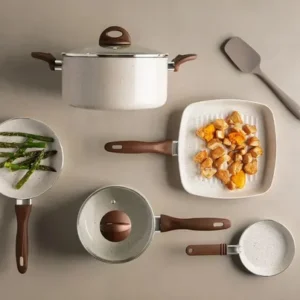 Conj de Panelas 8 Peças Ceramic Life Smart Plus Vanilla - Brinox - Imagem 3