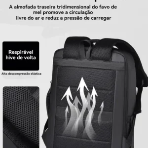Mochila Dos Homens Com Faixa Impermeável Para Expansão - Imagem 6