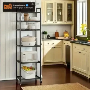 Prateleira 6 Nichos Super Resistente - Cozinha E Casa - Imagem 1