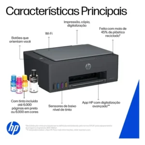 Impressora Multifuncional HP Smart Tank 584 - Preta - Imagem 13