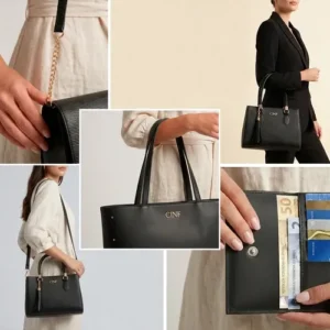Kit Bolsas Feminina Sacola Transversal Tira Colo Carteira - Imagem 5