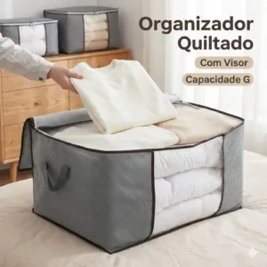 Kit 2 Saco Organizador De Roupas E Edredom Caixa Closet - Imagem 3